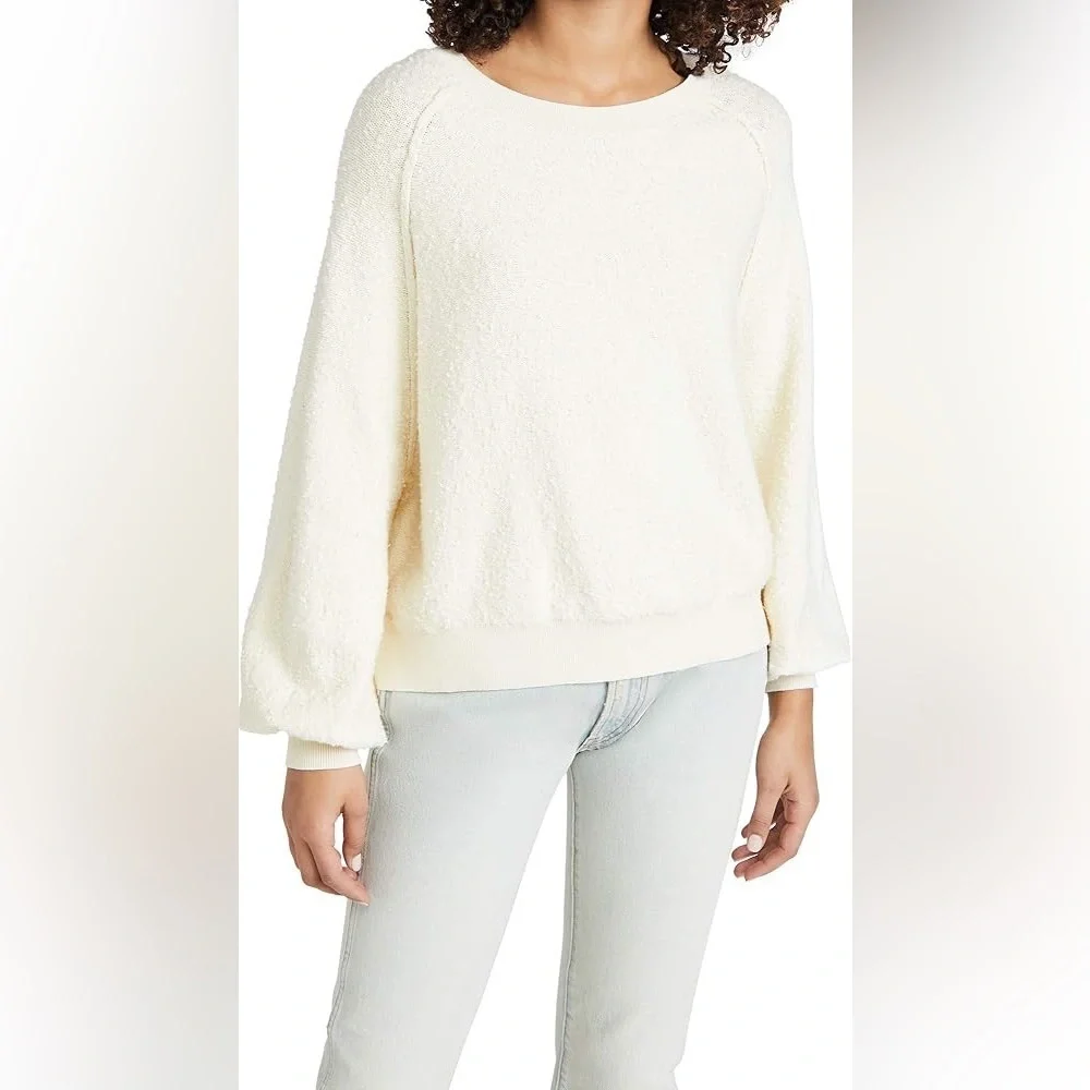 FREE PEOPLE Found My Friend Pullover Sweater Cream